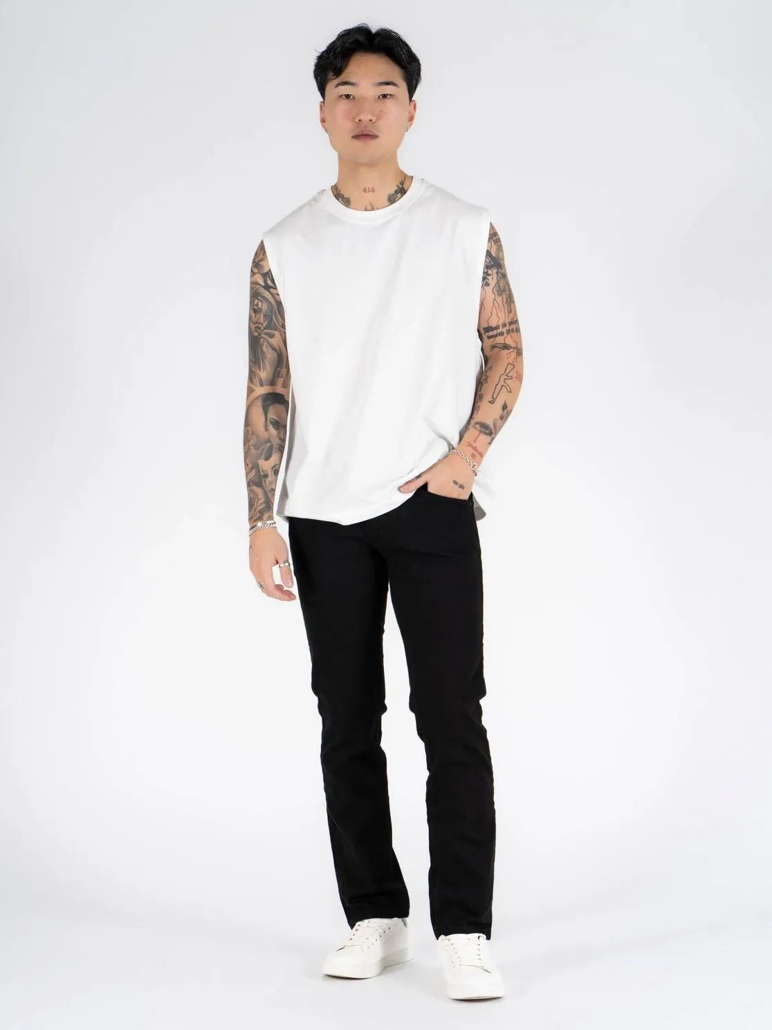 Męskie Spodnie Jeansowe Marcus Felix 2020 Jeans Black Wash 14-200186