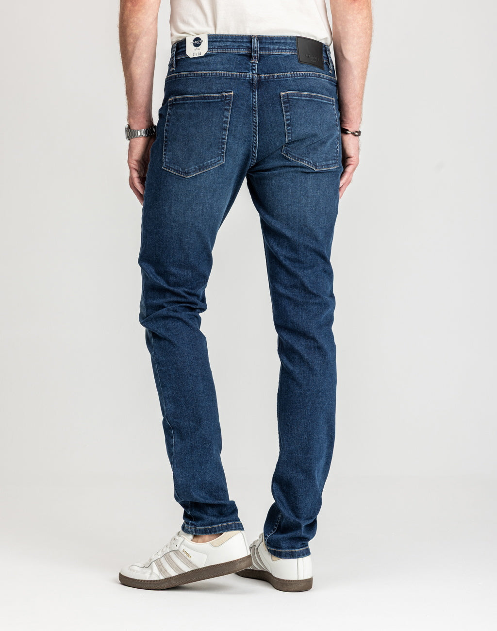 Męskie Spodnie Jeansowe Marcus Felix 2222 Jeans Texas Blue Used 14-200312
