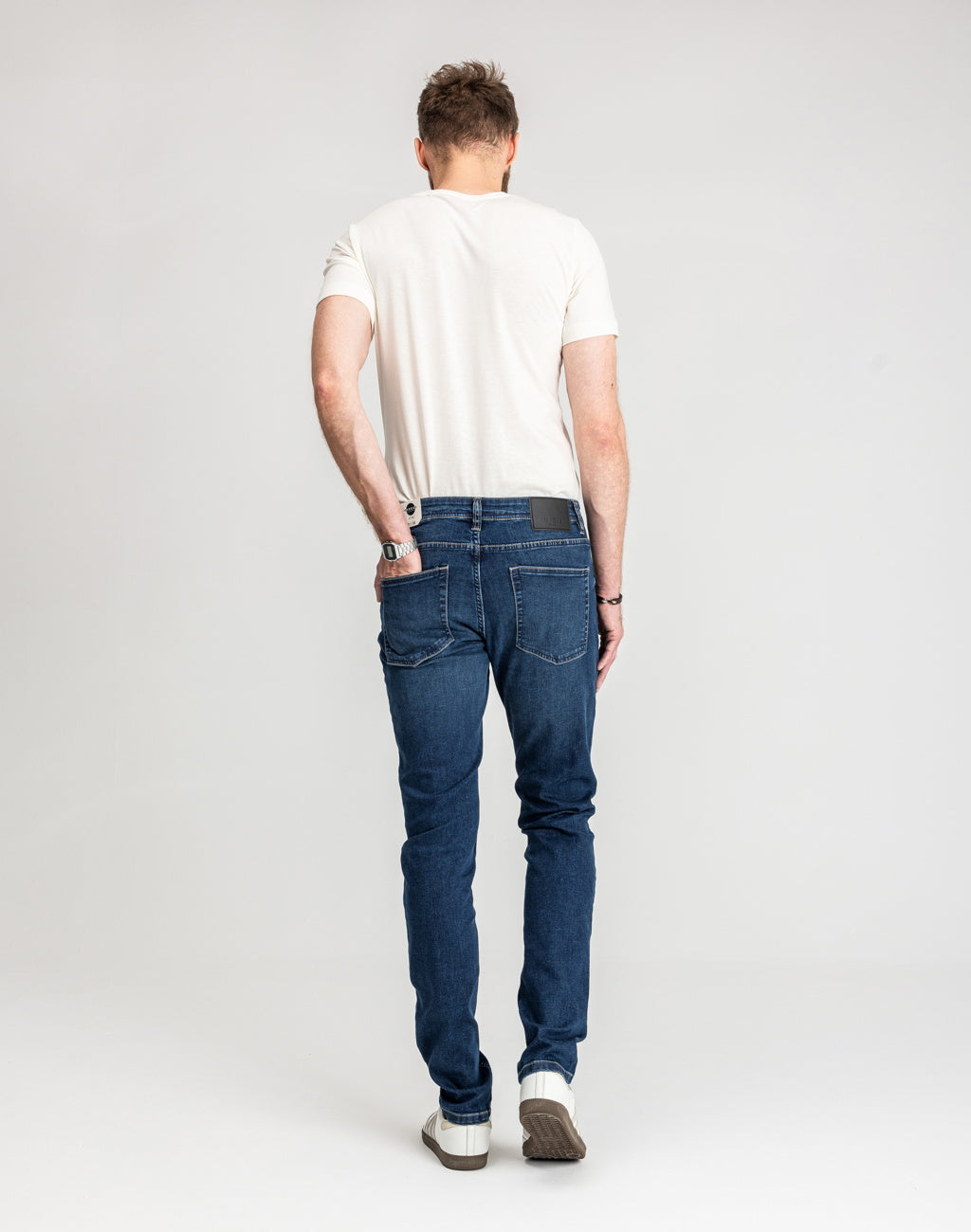 Męskie Spodnie Jeansowe Marcus Felix 2222 Jeans Texas Blue Used 14-200312