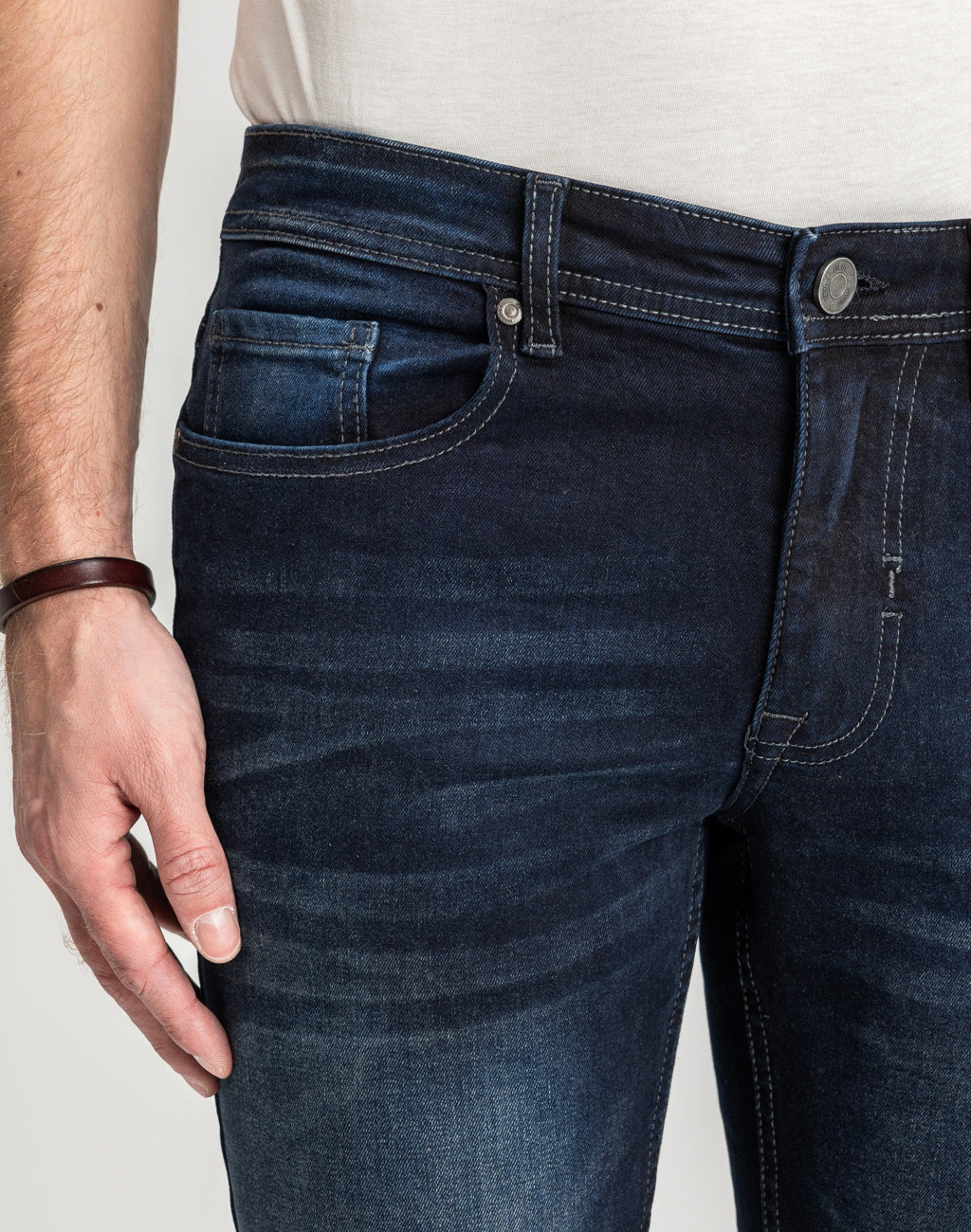 Męskie Spodnie Jeansowe Marcus Felix Jeans 2117 Twilight Blue 14-200208