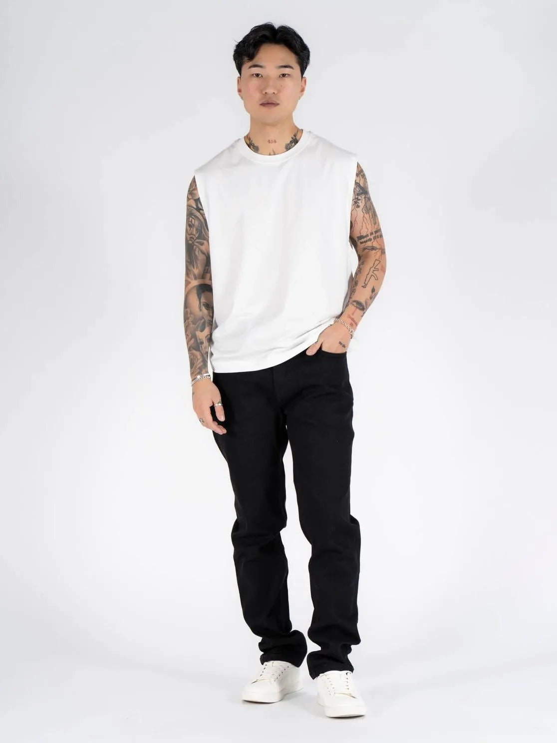 Męskie Spodnie Jeansowe Marcus Sebb 2214 Dry Black 14-200301