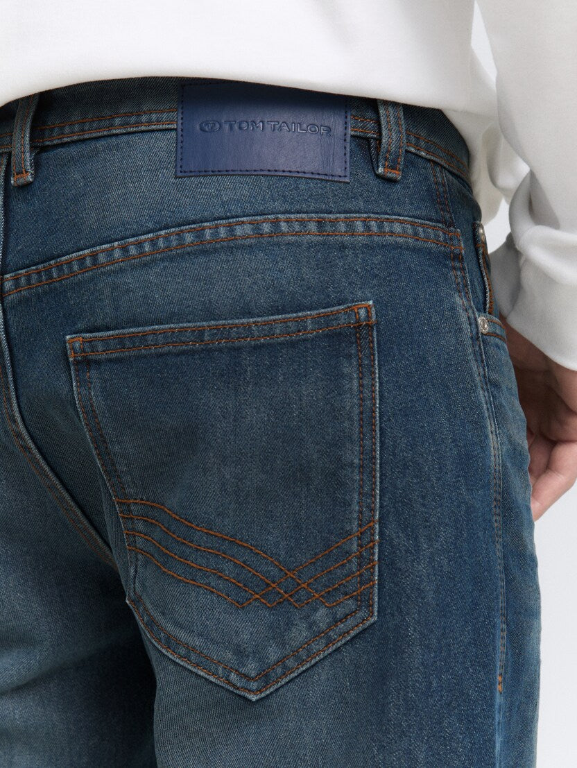 Męskie Spodnie Jeansowe Marvin Straight Mid Stone Blue Grey Denim 1047981 10162