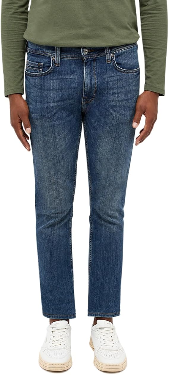 Męskie Spodnie Jeansowe Mustang Style Boston Slim Denim Blue 1014706 5000 883
