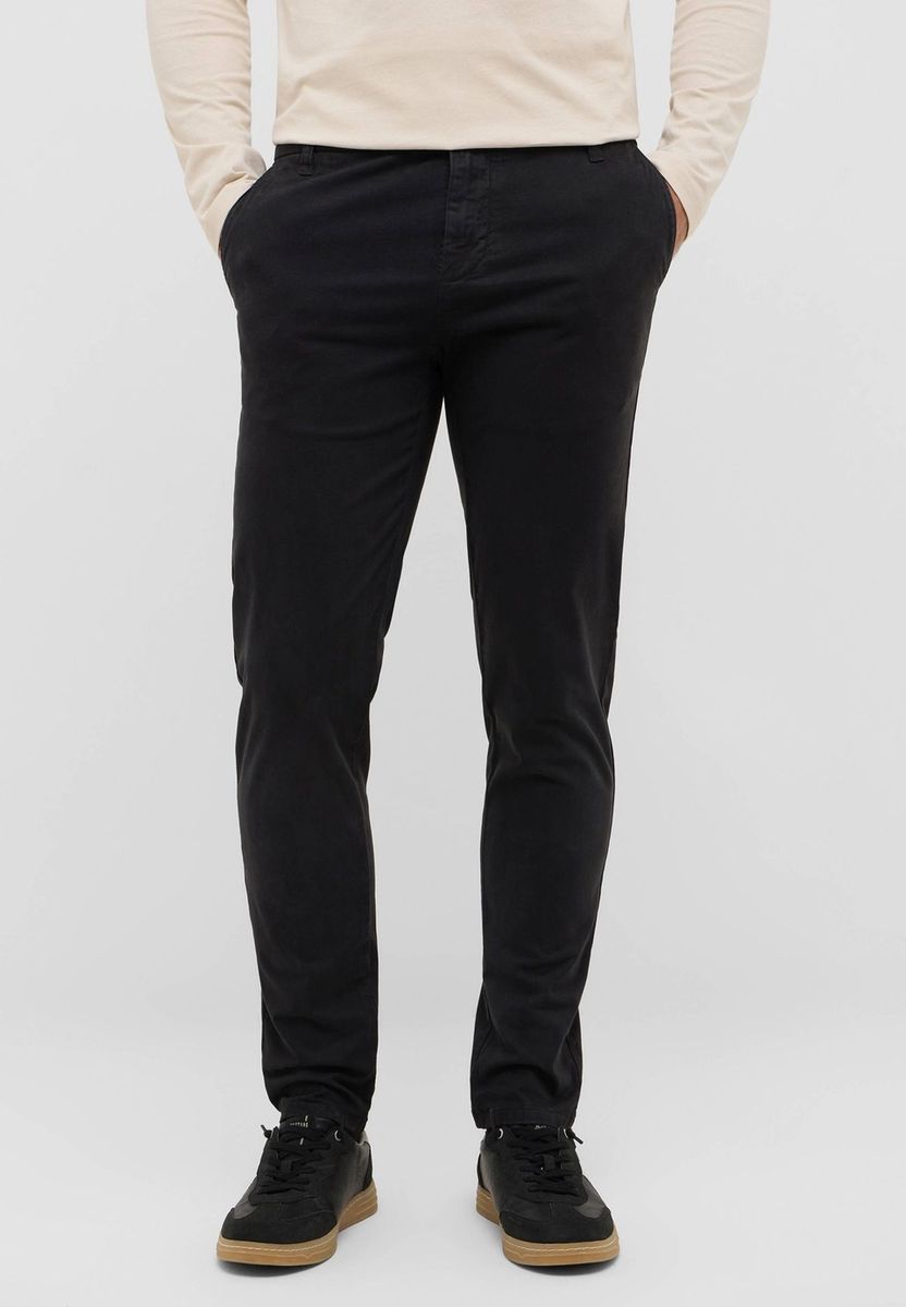Męskie Spodnie Materiałowe Mustang Style Daytona Chino Black Beauty 1016824 4185