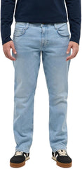 Męskie Spodnie Jeansowe Mustang Style Denver Straight Denim Blue 1017444 5000 314