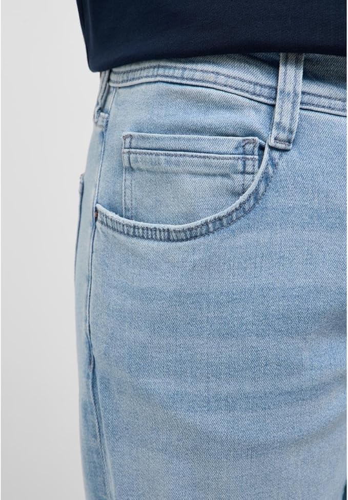 Męskie Spodnie Jeansowe Mustang Style Denver Straight Denim Blue 1017444 5000 314