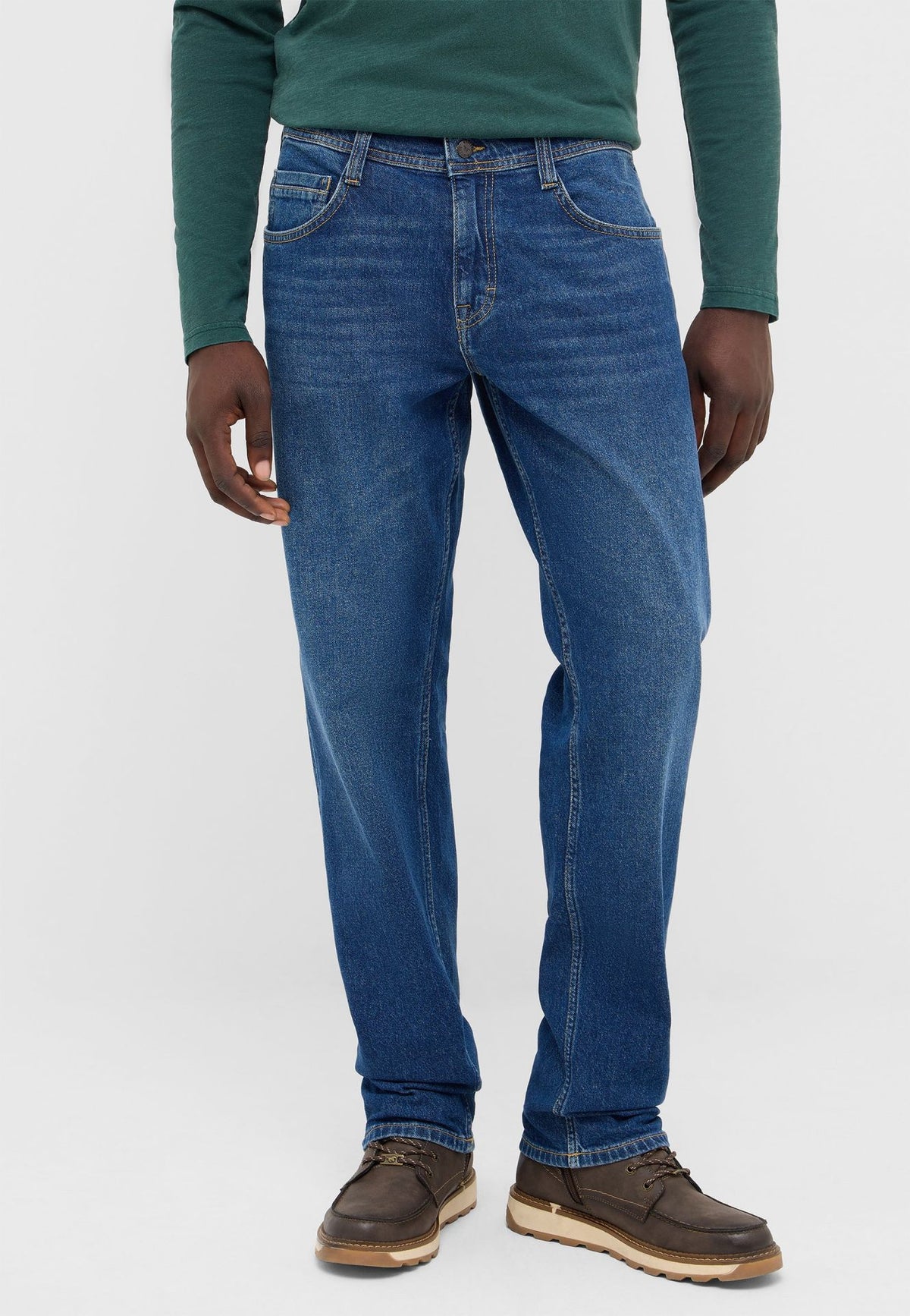 Męskie Spodnie Jeansowe Mustang Style Denver Straight Denim Blue 1018274 5000 783