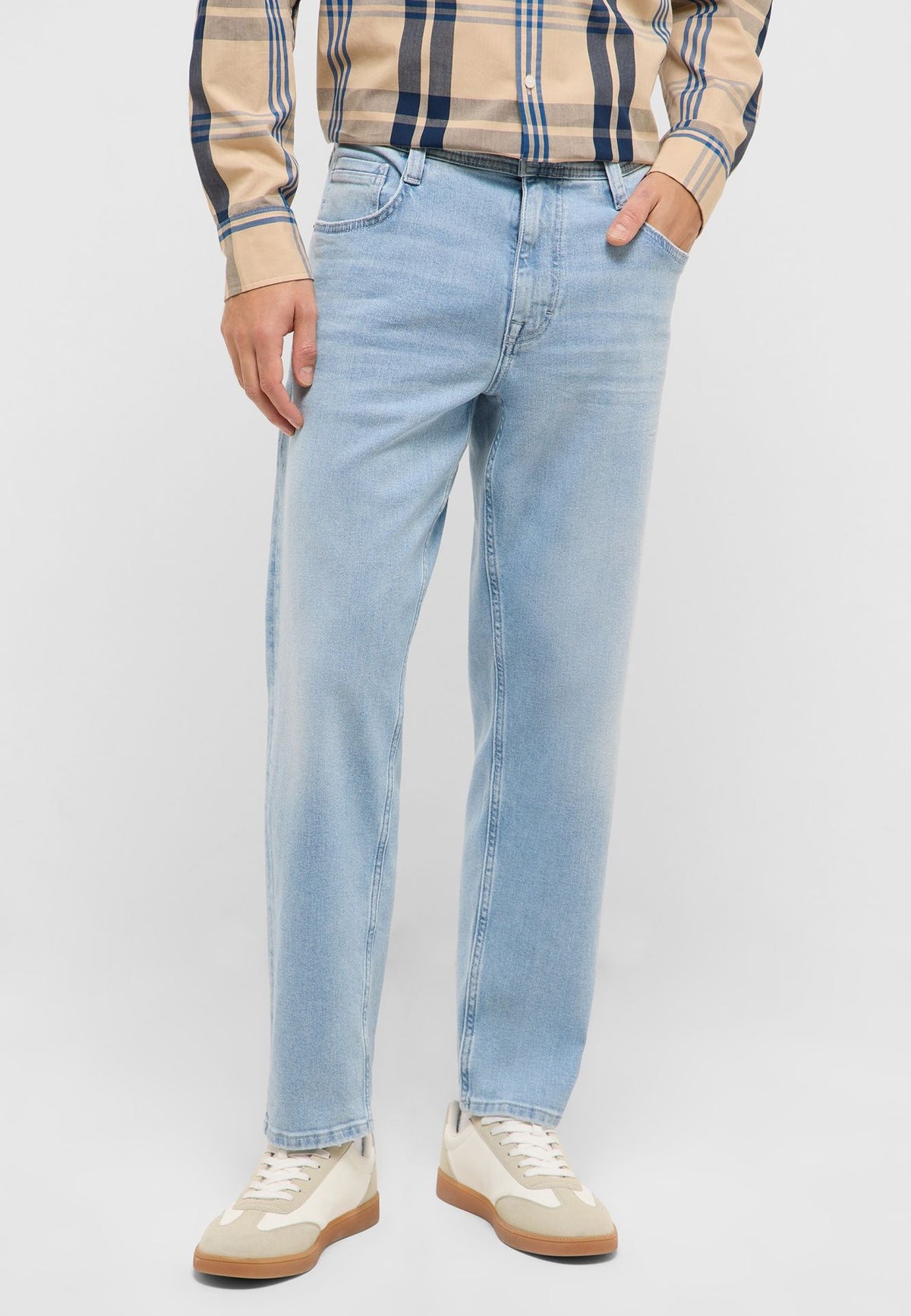 Męskie Spodnie Jeansowe Mustang Style Denver Tapered Denim Blue 1017436 5000 314