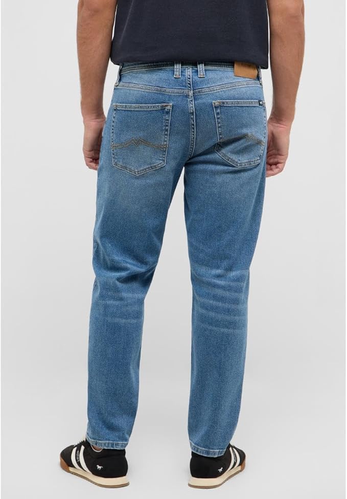 Męskie Spodnie Jeansowe Mustang Style Denver Tapered Denim Blue 1017436 5000 583