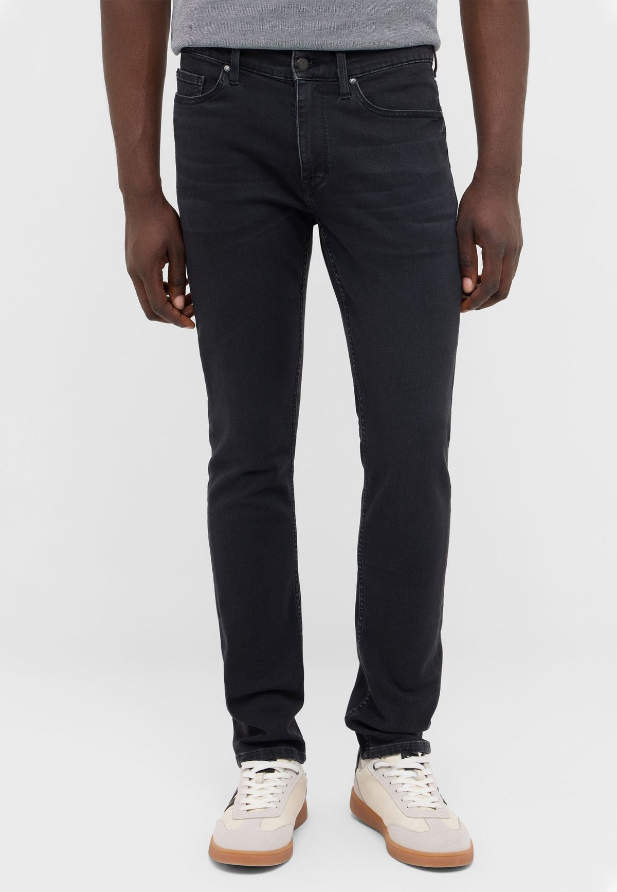 Męskie Spodnie Jeansowe Mustang Style Frisco Skinny Denim Black 1018232 4000 783