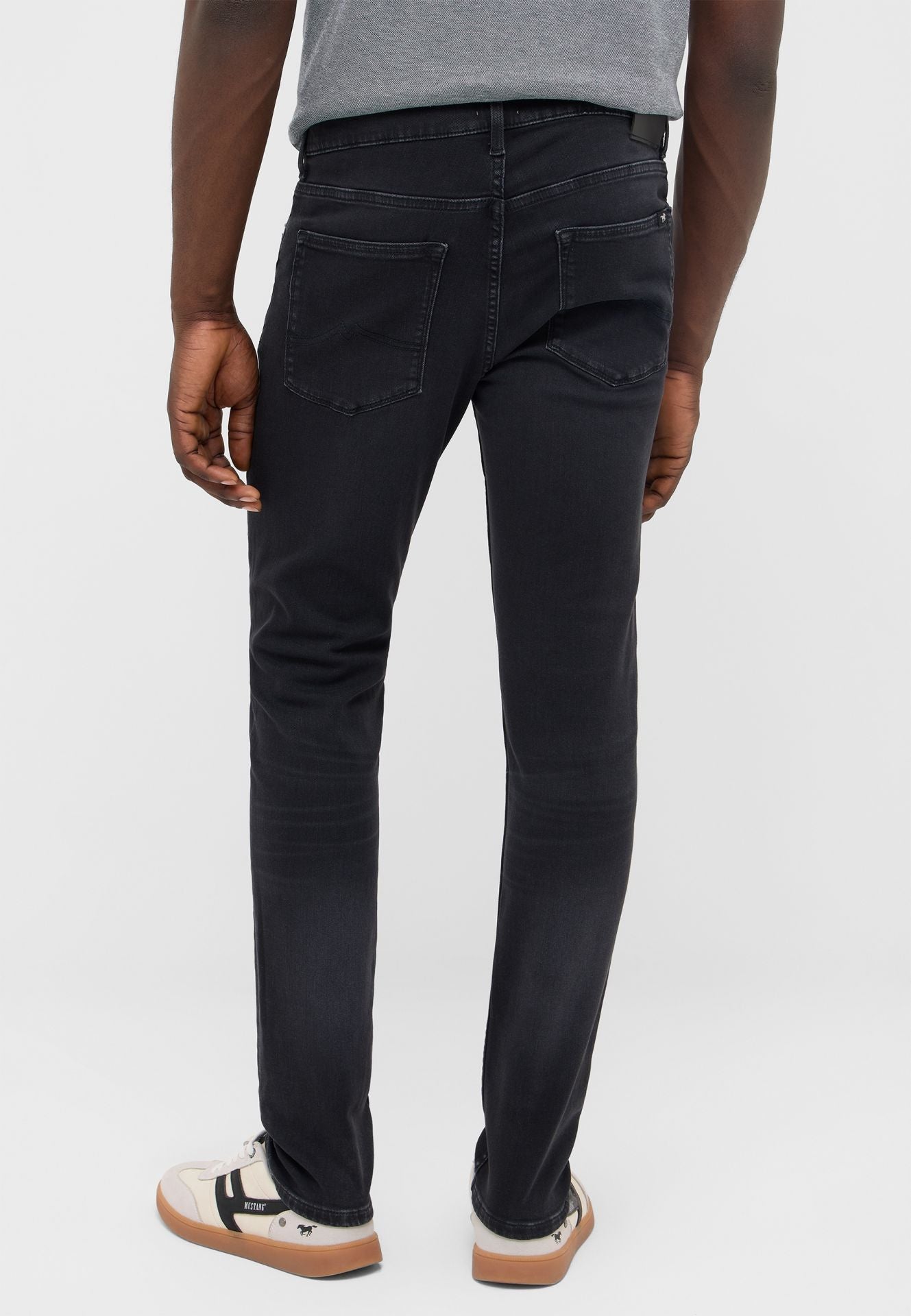 Męskie Spodnie Jeansowe Mustang Style Frisco Skinny Denim Black 1018232 4000 783