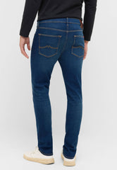Męskie Spodnie Jeansowe Mustang Style Frisco Skinny Denim Blue 1016793 5000 803