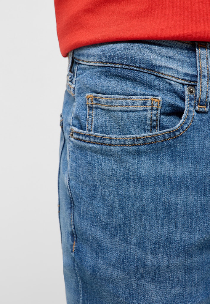 Męskie Spodnie Jeansowe Mustang Style Frisco Skinny Denim Blue 1017419 5000 583