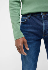 Męskie Spodnie Jeansowe Mustang Style Michigan Straight Denim Blue 1016336 5000 784