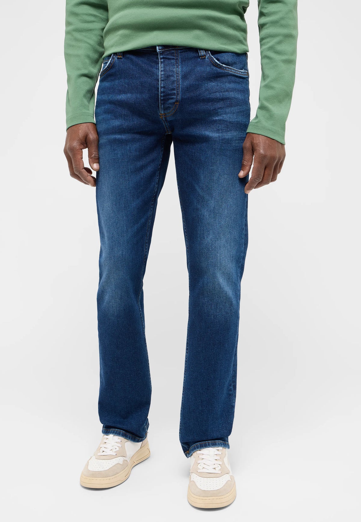 Męskie Spodnie Jeansowe Mustang Style Michigan Straight Denim Blue 1016336 5000 784