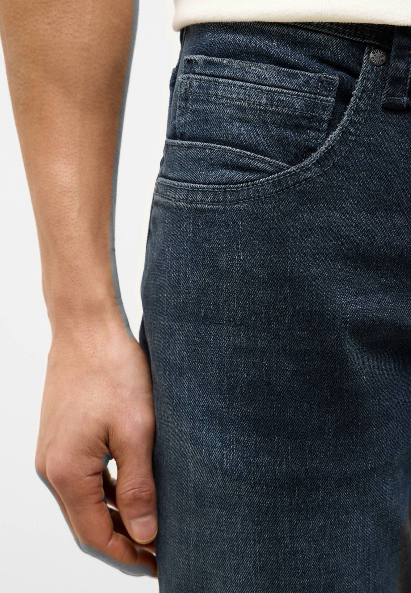 Męskie Spodnie Jeansowe Mustang Style Michigan Straight Denim Blue 1016338 5000 883