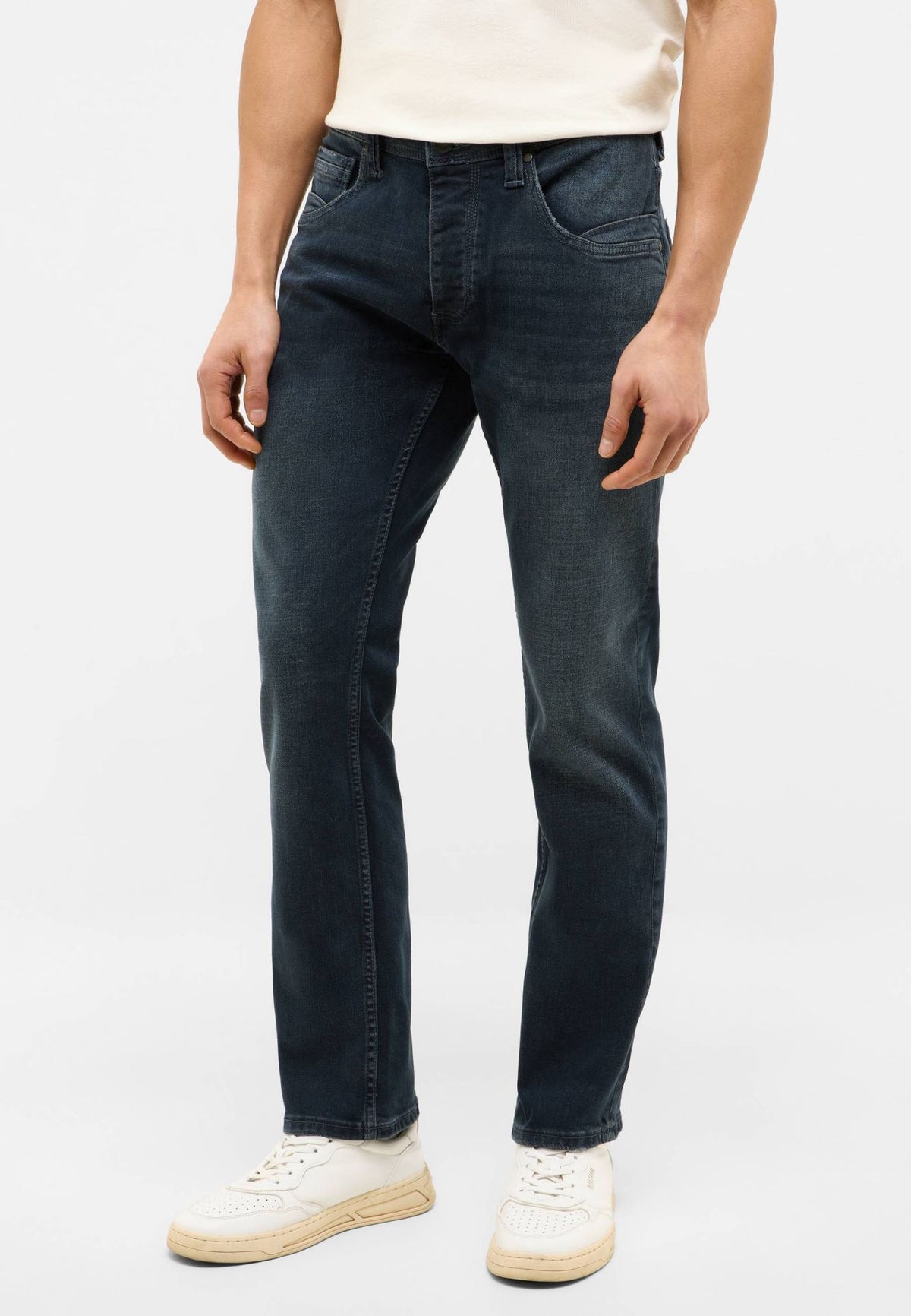 Męskie Spodnie Jeansowe Mustang Style Michigan Straight Denim Blue 1016338 5000 883