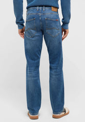 Męskie Spodnie Jeansowe Mustang Style Michigan Straight Denim Blue 1017443 5000 682