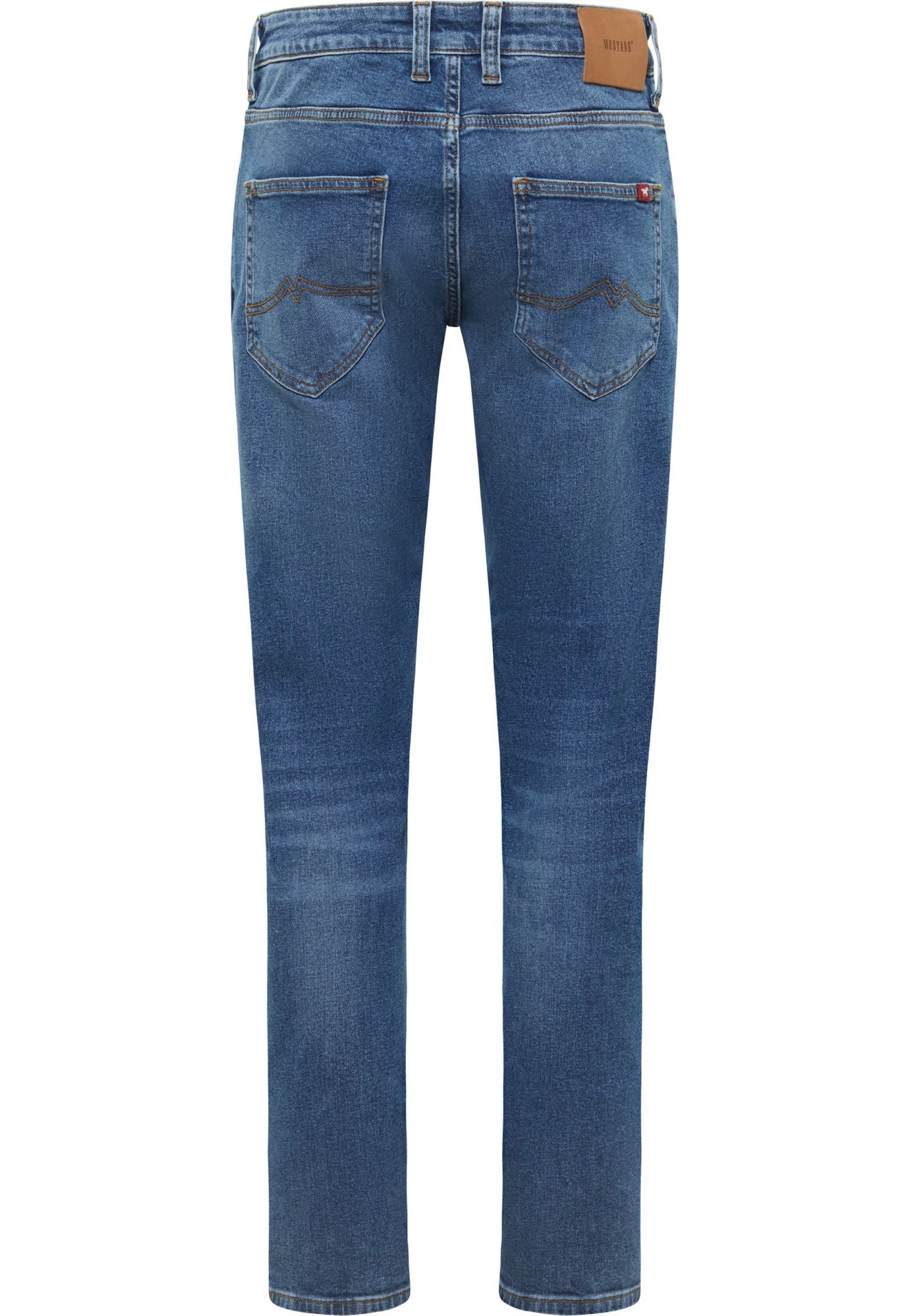 Męskie Spodnie Jeansowe Mustang Style Michigan Straight Denim Blue 1017443 5000 803