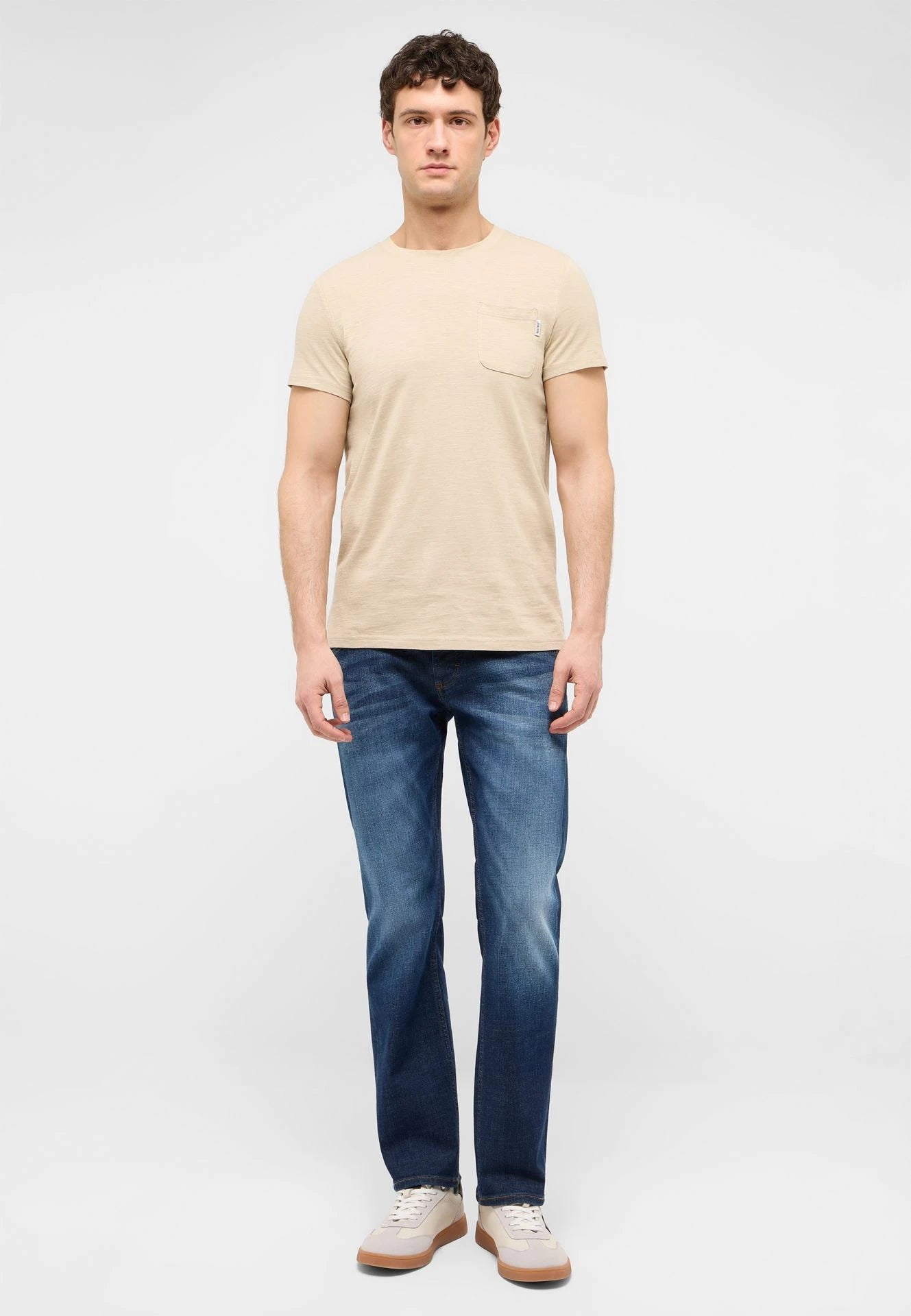 Męskie Spodnie Jeansowe Mustang Style Michigan Straight Denim Blue 1017863 5000 903