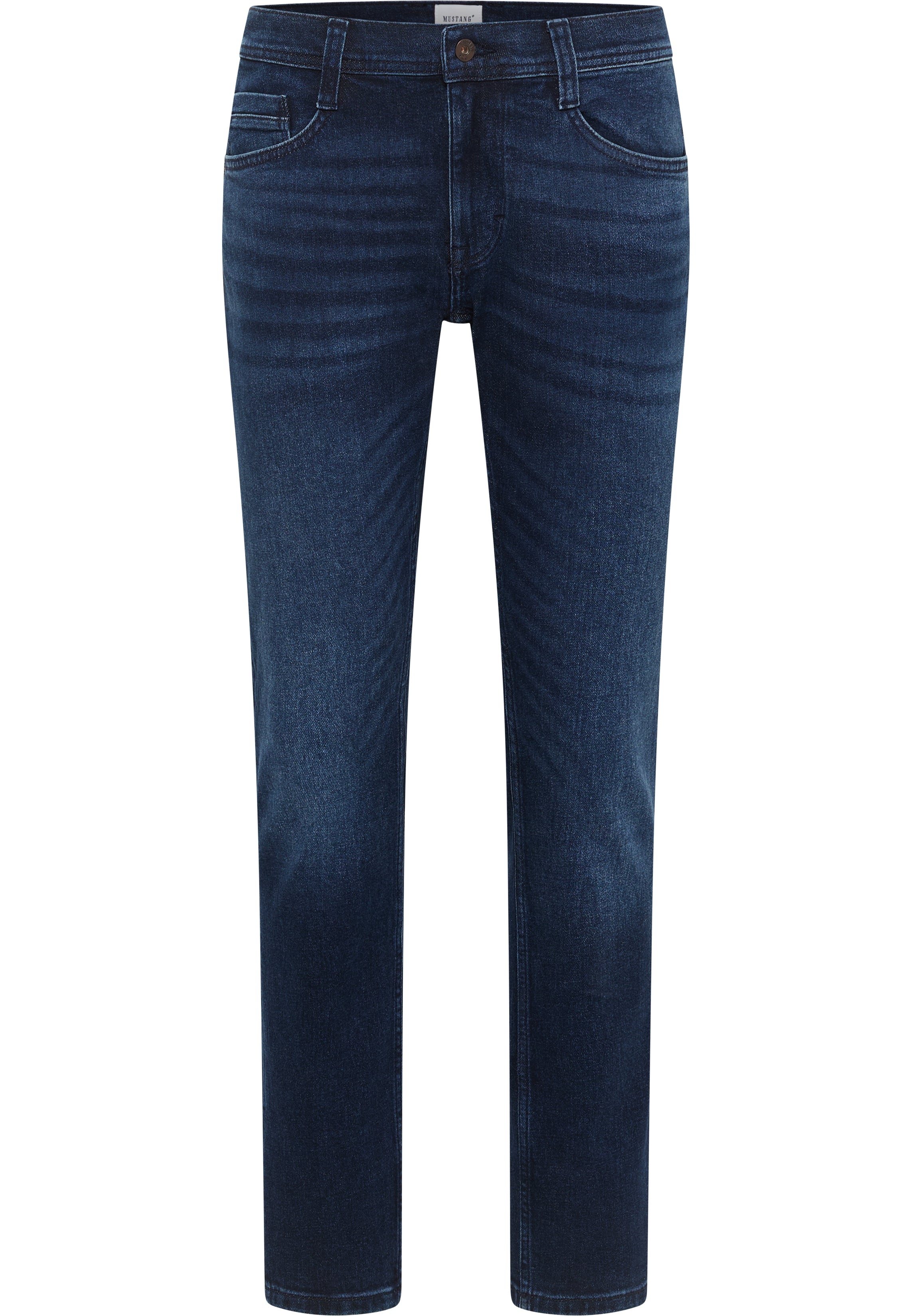 Męskie Spodnie Jeansowe Mustang Style Oregon Slim Denim Blue 1015502 5000 983