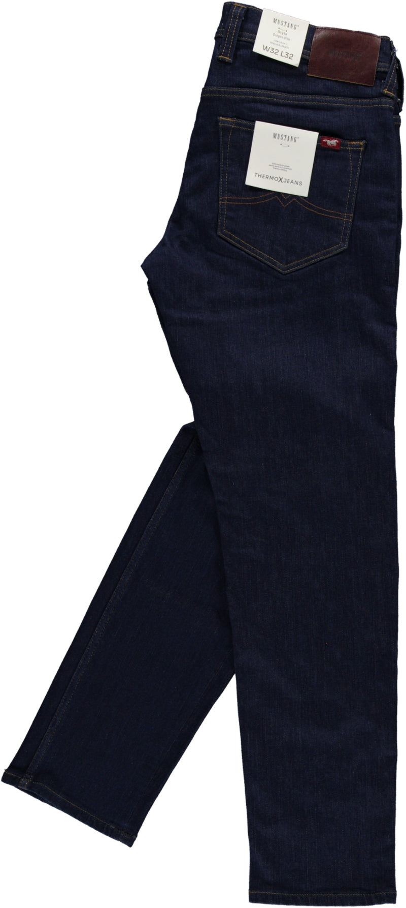 Męskie Spodnie Jeansowe Mustang Style Oregon Slim Denim Blue 1015869 5000 940