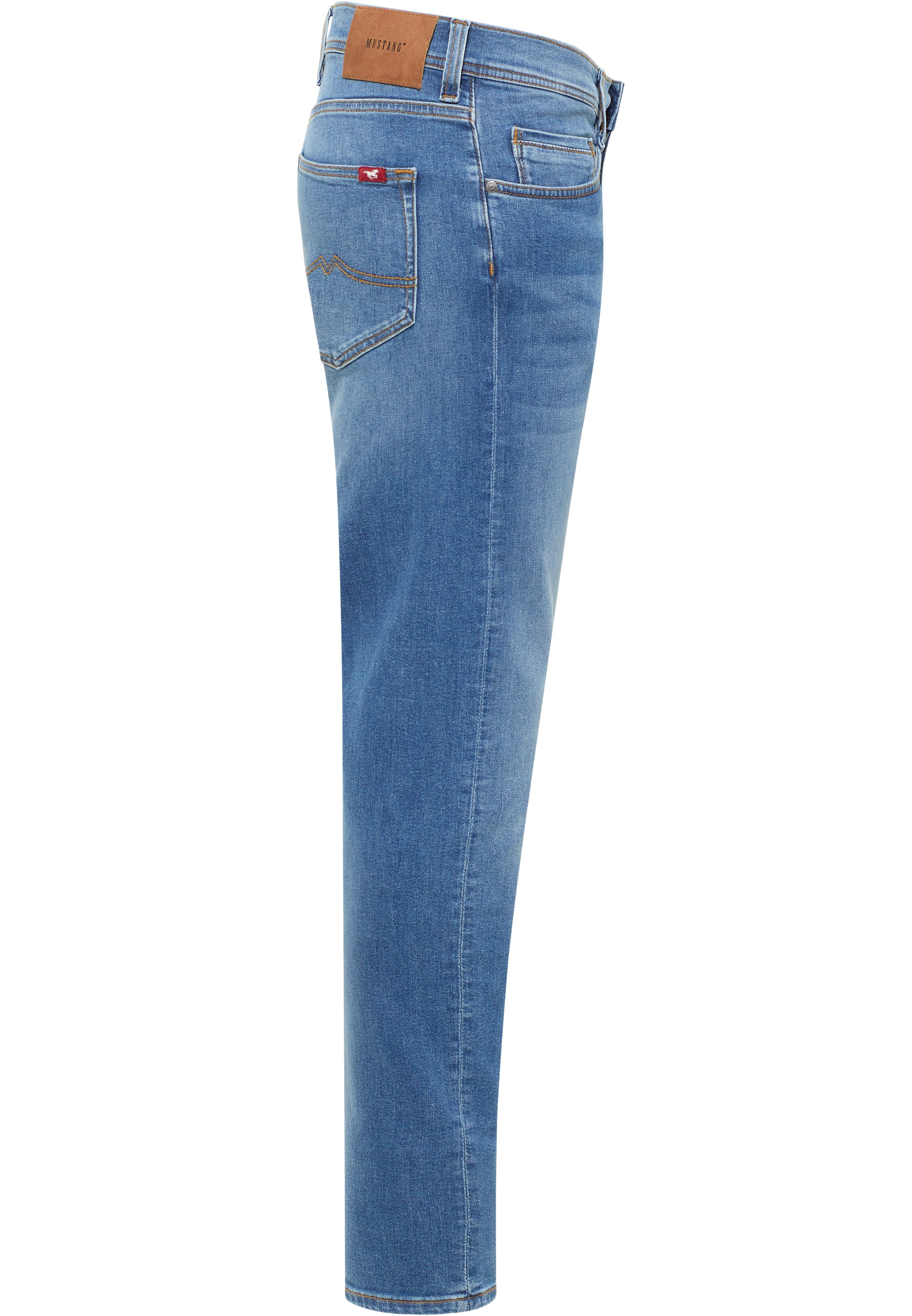 Męskie Spodnie Jeansowe Mustang Style Oregon Slim Denim Blue 1016315 5000 583