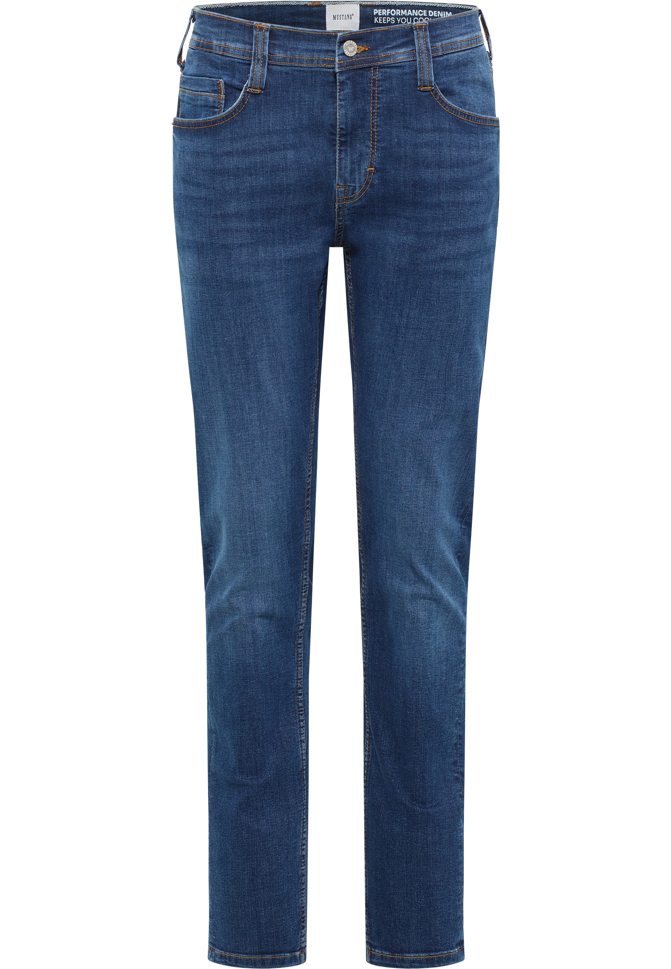 Męskie Spodnie Jeansowe Mustang Style Oregon Slim Denim Blue 1016318 5000 502