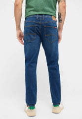 Męskie Spodnie Jeansowe Mustang Style Oregon Slim Denim Blue 1016318 5000 502