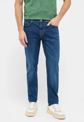 Męskie Spodnie Jeansowe Mustang Style Oregon Slim Denim Blue 1016318 5000 502