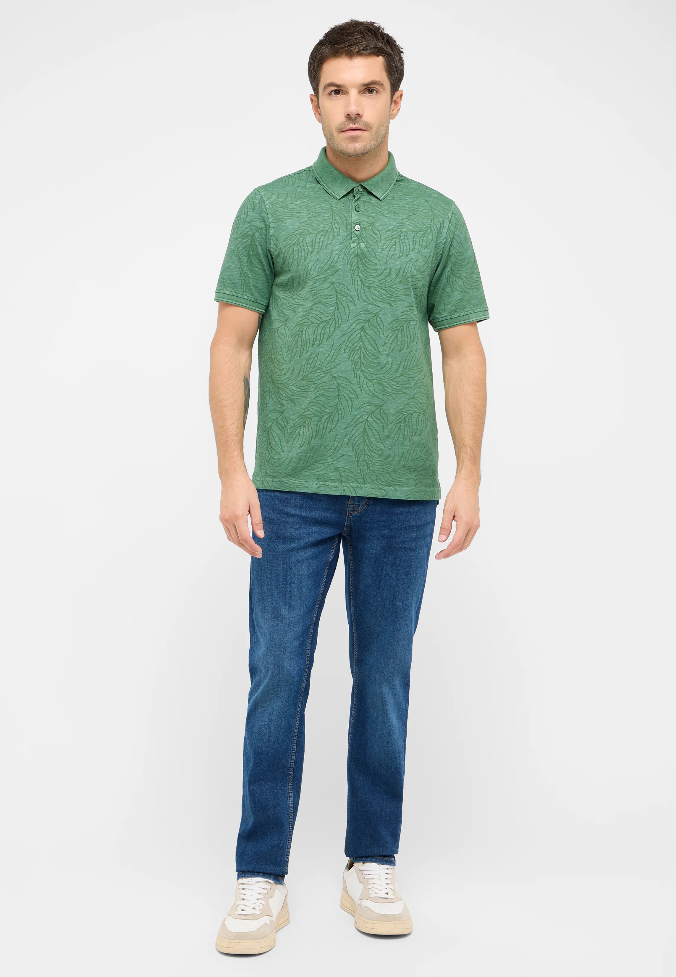 Męskie Spodnie Jeansowe Mustang Style Oregon Slim Denim Blue 1016318 5000 502