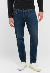 Męskie Spodnie Jeansowe Mustang Style Oregon Slim Denim Blue 1016799 5000 774