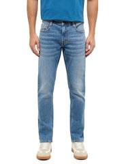 Męskie Spodnie Jeansowe Mustang Style Oregon Slim Denim Blue 1017433 5000 583