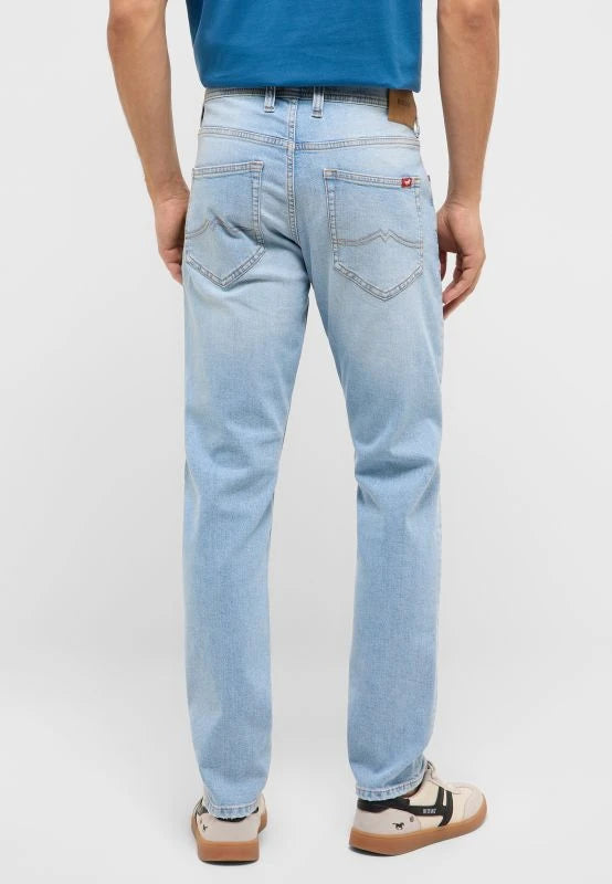 Męskie Spodnie Jeansowe Mustang Style Oregon Slim Denim Blue 1017434 5000 211