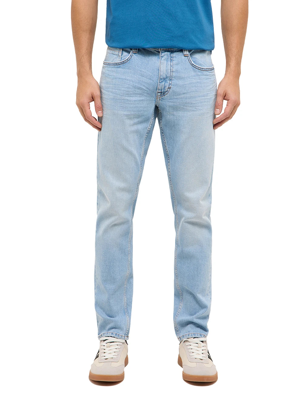 Męskie Spodnie Jeansowe Mustang Style Oregon Slim Denim Blue 1017434 5000 211