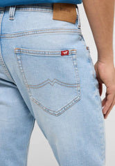 Męskie Spodnie Jeansowe Mustang Style Oregon Slim Denim Blue 1017434 5000 211