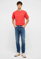 Męskie Spodnie Jeansowe Mustang Style Oregon Slim Denim Blue 1017434 5000 684