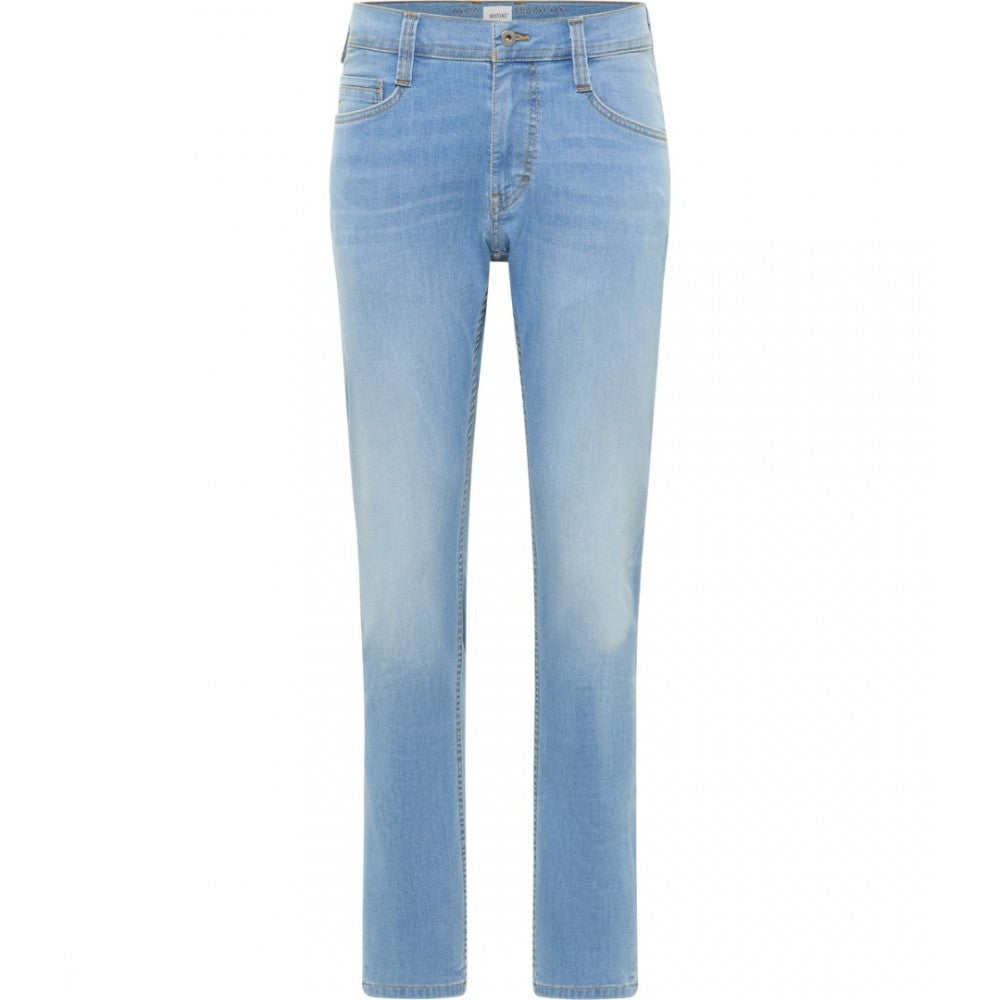 Męskie Spodnie Jeansowe Mustang Style Oregon Slim Denim Blue 1017435 5000 313