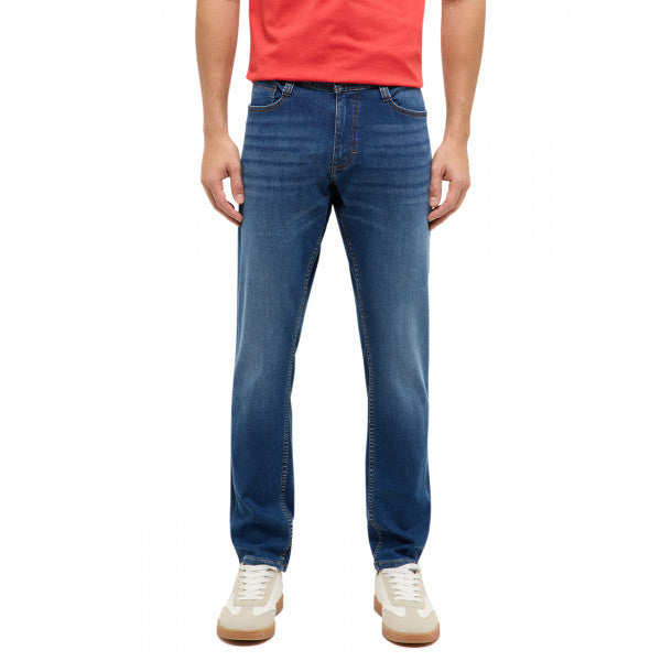 Męskie Spodnie Jeansowe Mustang Style Oregon Slim Denim Blue 1017435 5000 603