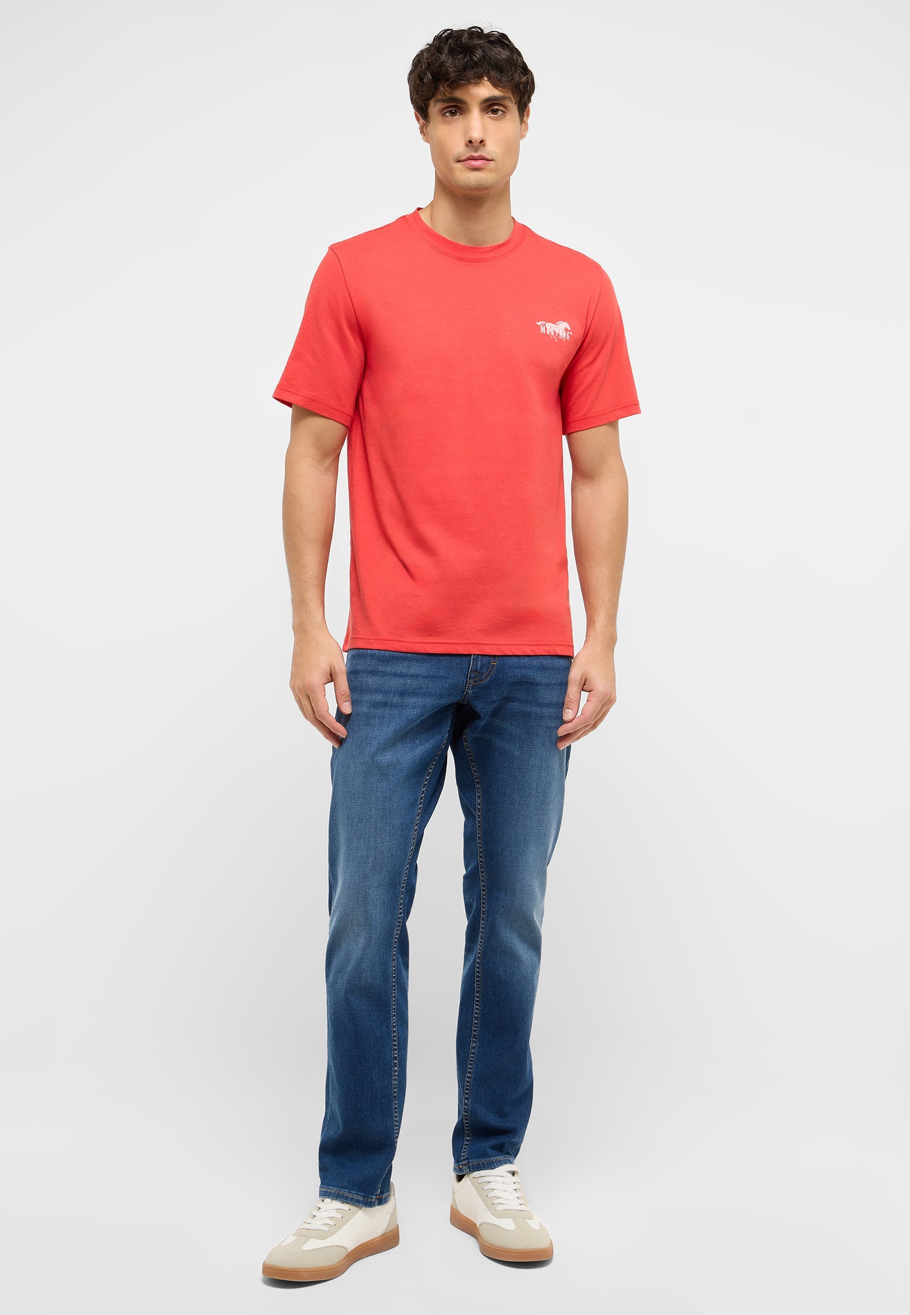 Męskie Spodnie Jeansowe Mustang Style Oregon Slim Denim Blue 1017435 5000 603