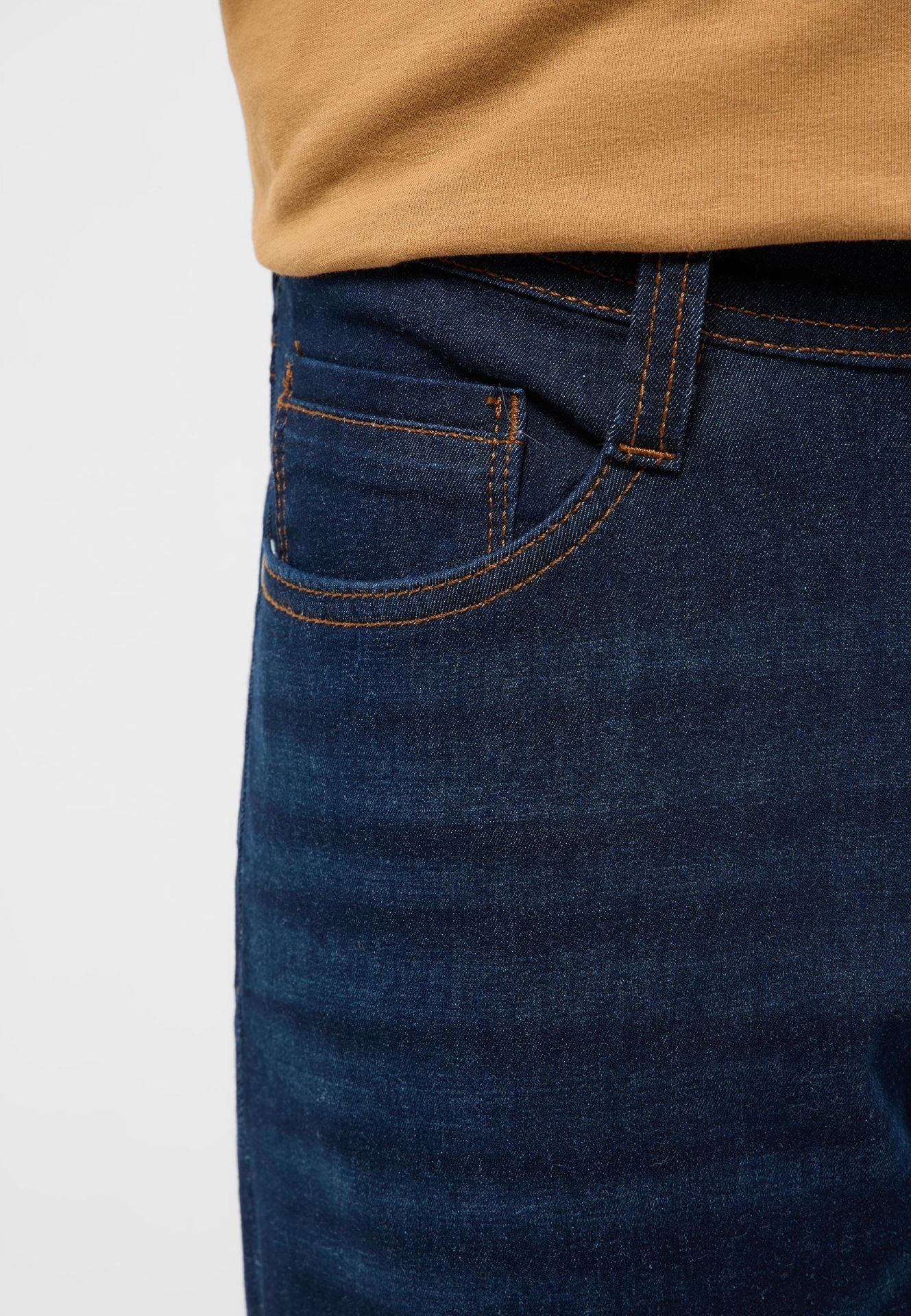 Męskie Spodnie Jeansowe Mustang Style Oregon Slim Denim Blue 1017435 5000 903
