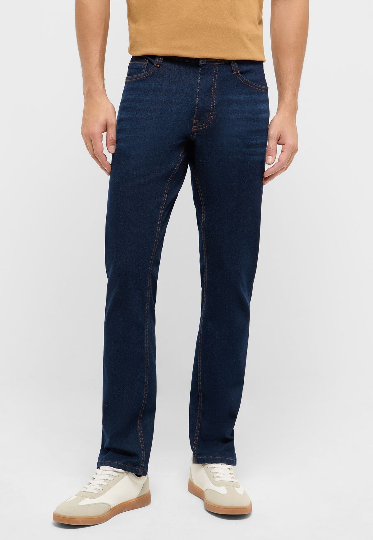 Męskie Spodnie Jeansowe Mustang Style Oregon Slim Denim Blue 1017435 5000 903