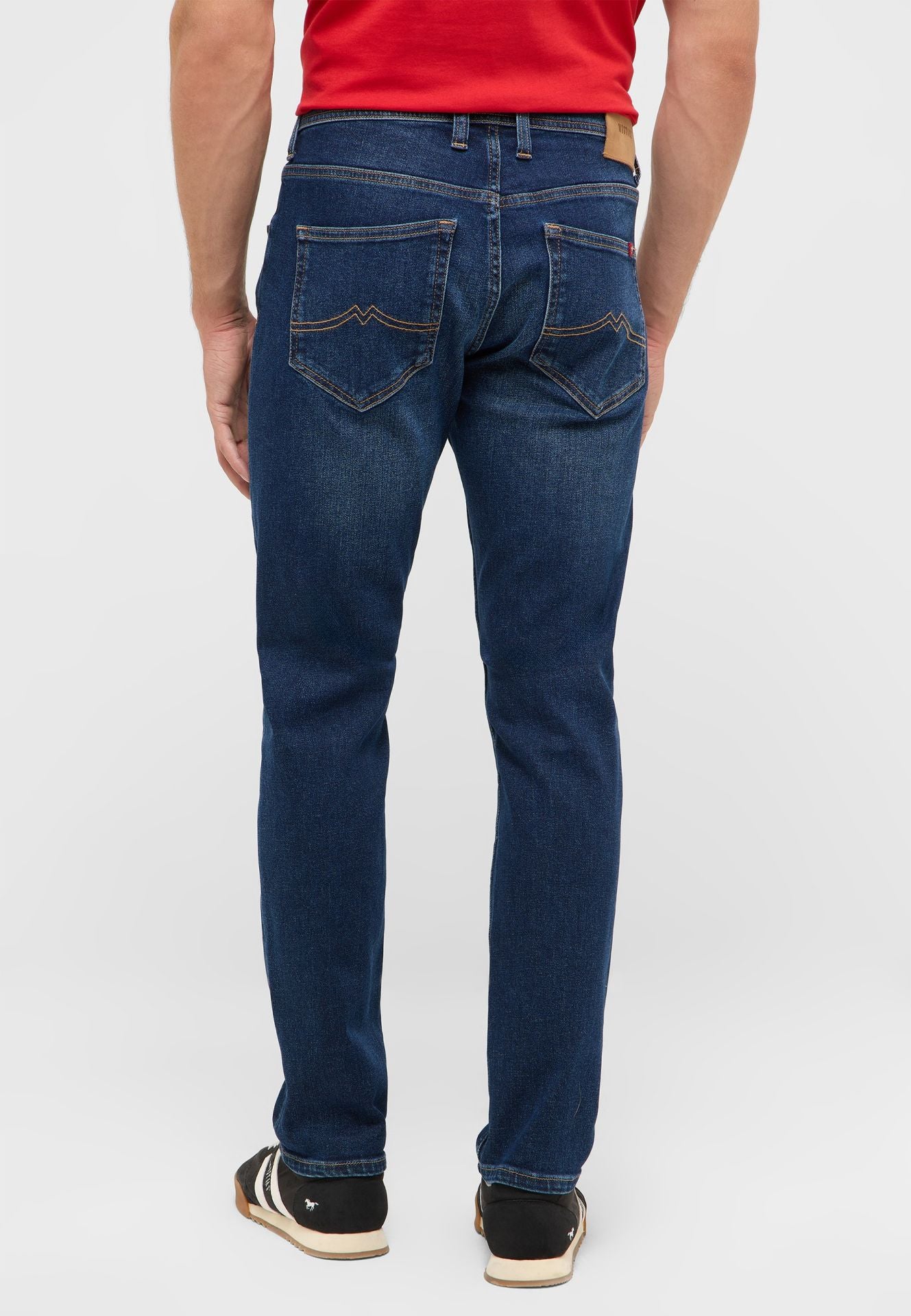 Męskie Spodnie Jeansowe Mustang Style Oregon Slim Denim Blue 1018300 5000 803