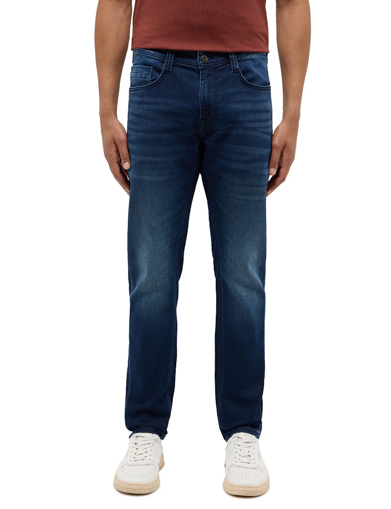 Męskie Spodnie Jeansowe Mustang Style Oregon Slim K Denim Blue 1015872 5000 983