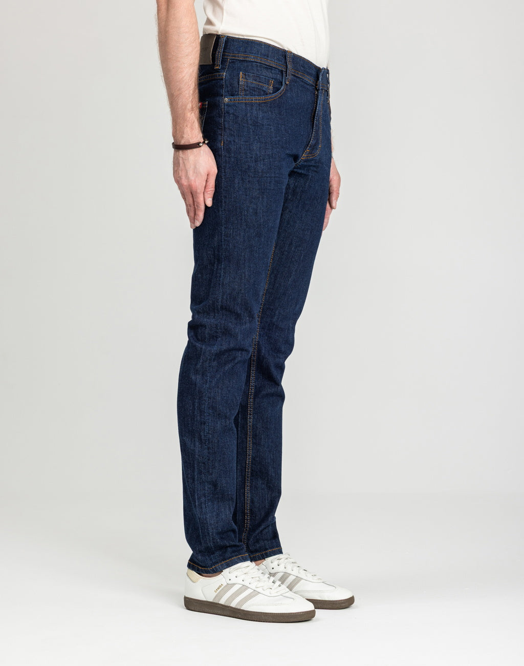 Męskie Spodnie Jeansowe Mustang Style Oregon Tapered Denim Blue 1018014 5000 901