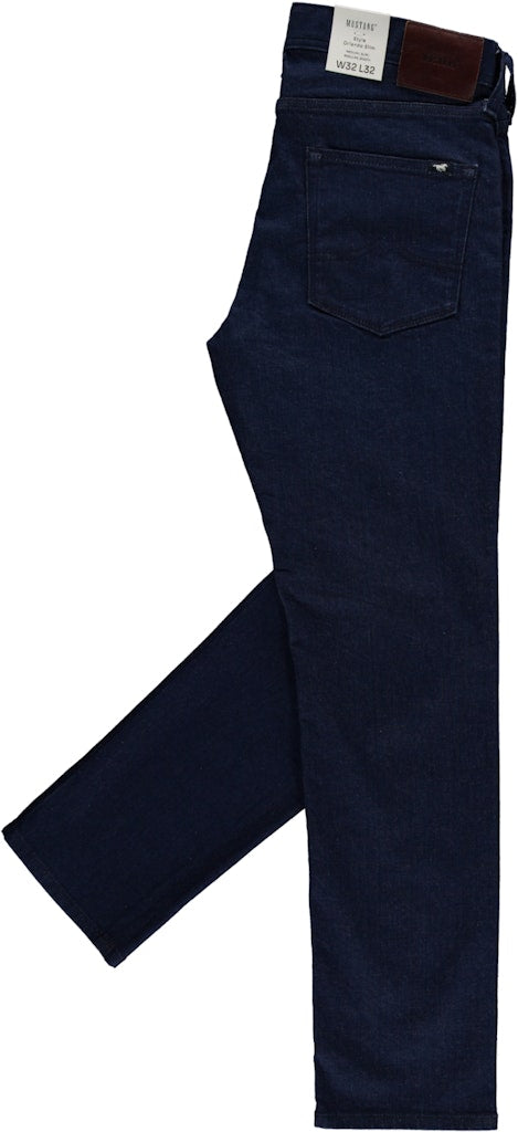 Męskie Spodnie Jeansowe Mustang Style Orlando Slim Denim Blue 1016314 5000 801
