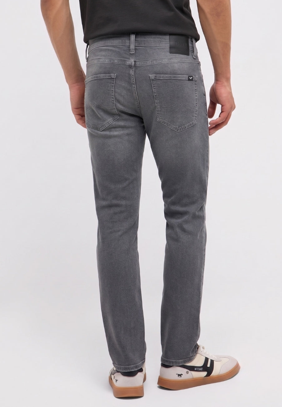 Męskie Spodnie Jeansowe Mustang Style Orlando Slim Denim Grey 1017691 4500 313