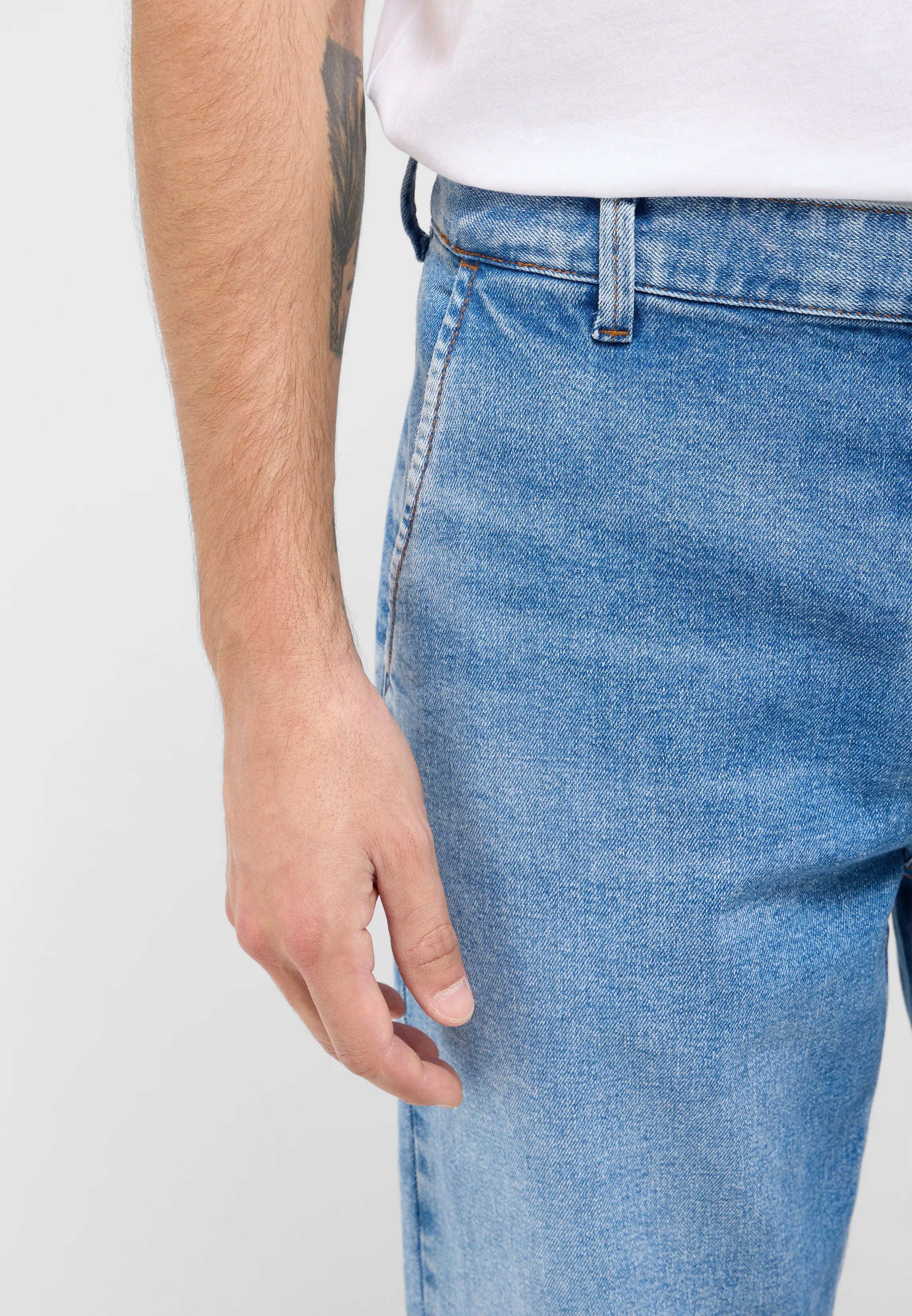 Męskie Spodnie Jeansowe Mustang Style Toledo Loose Denim Blue 1016345 5000 313