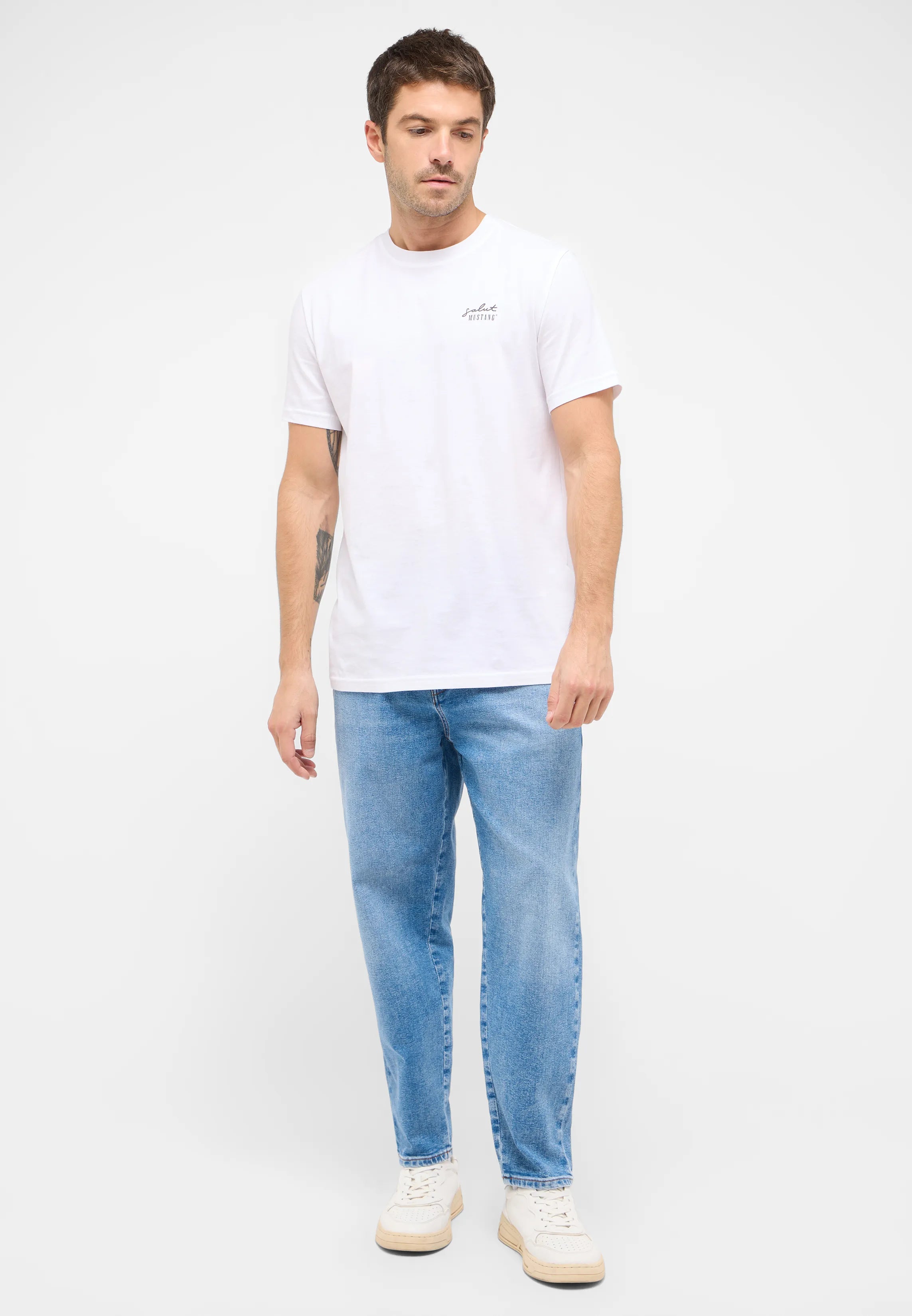 Męskie Spodnie Jeansowe Mustang Style Toledo Loose Denim Blue 1016345 5000 313