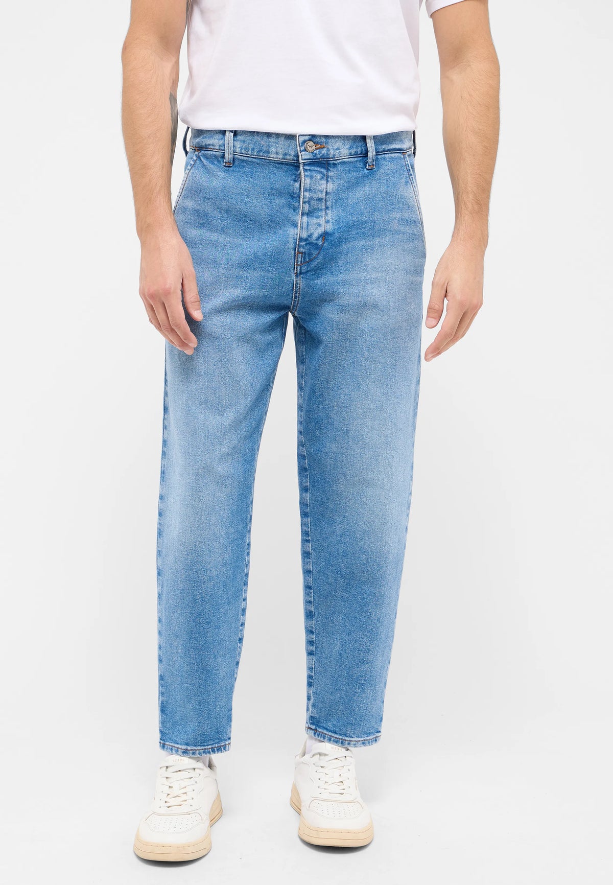 Męskie Spodnie Jeansowe Mustang Style Toledo Loose Denim Blue 1016345 5000 313